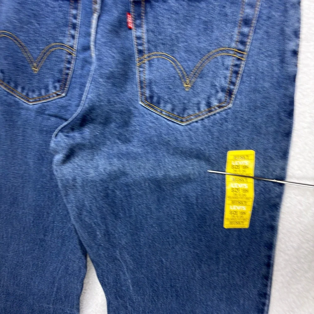 Vintage Levis 550 Relaxed Fit Denim Blue Jeans Mens 36x39 NWT NOS Husky 18H